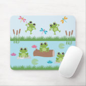 Cute Frogs in Pond Muismat (Met muis)