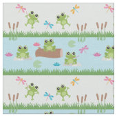 Cute Frogs in Pond Stof (Close Up)