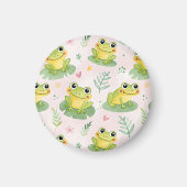 Cute frogs Pattern Magneet (Voorkant)