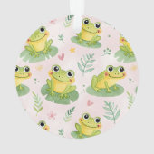 Cute frogs Pattern Ornament (achterkant)