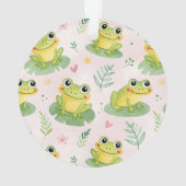 Cute frogs Pattern Ornament (achterkant)
