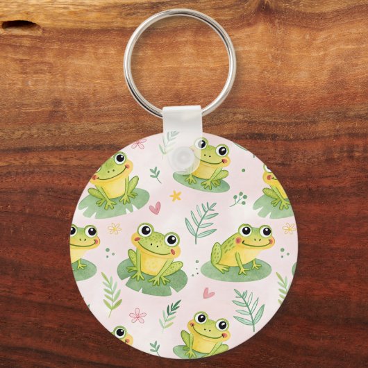 Cute frogs Pattern Sleutelhanger (Achterkant)