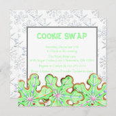 Cute Frosted Sugar Cookie Exchange Invitation de v (Devant / Derrière)