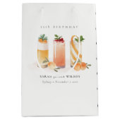 Cute Fruit Cocktail Blush Sinaasappel elke dag van Medium Cadeauzakje (Voorkant)