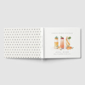 Cute Fruit Cocktail Sinaasappels Koppels Bruiloft Gastenboek (Volledig)