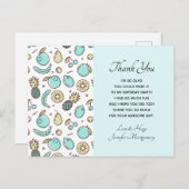 Cute Fruit Pattern Summery Geachte Hartelijk dank Briefkaart (Voorkant / Achterkant)