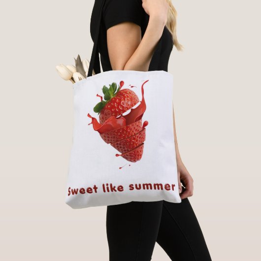 Cute Fruit Pattern Tote Bag (De près)