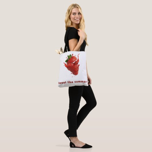 Cute Fruit Pattern Tote Bag (Sur le modèle)