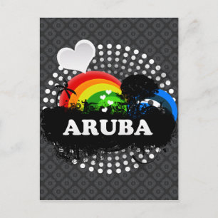 Cute Fruity Aruba Briefkaart