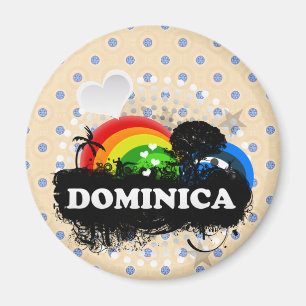 Cute Fruity Dominica Magneet