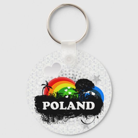 Cute Fruity Poland Sleutelhanger (Voorkant)