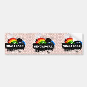 Cute Fruity Singapore Bumpersticker