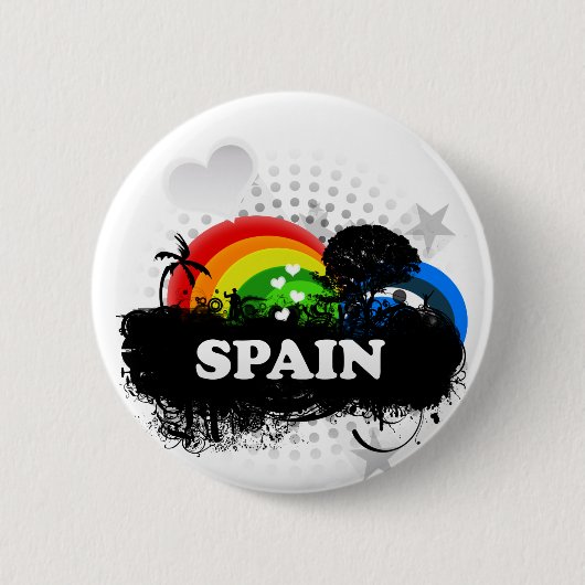 Cute Fruity Spanje Ronde Button 5,7 Cm (Voorkant)