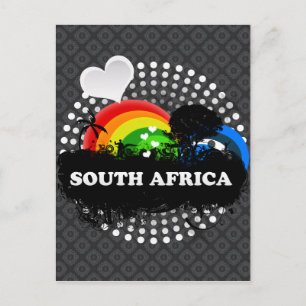 Cute Fruity Zuid-Afrika Briefkaart