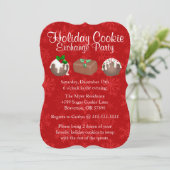 Cute Fudge Cookie Exchange Invitation de vacances (Debout devant)