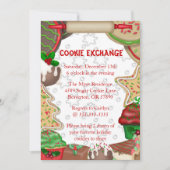 Cute Fudge & Sugar Cookie Exchange Holiday Kaart (Voorkant)