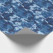 Cute Fun Camo - Blue Cadeaupapier (Hoek)