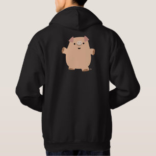 Cute Fun Cartoon Pig Hooded Sweatshirt