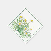 Cute Fun Chamomile Flowers Servet (Hoek)