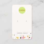 Cute Fun Confetti Stud die juwelen verdient Visitekaartje (Voorkant)