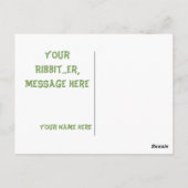 Cute Fun Fabrique Frog Christmas Holiday Carte pos (Dos)