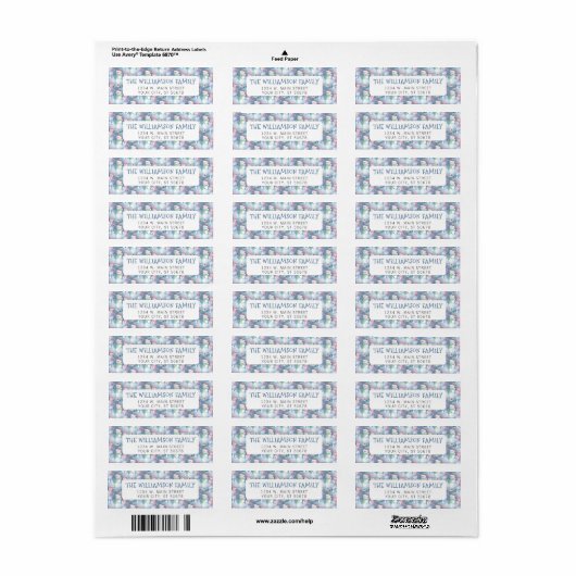 Cute Fun Funny Kerstfeestdag Snowmen Pattern Etiket (Full Sheet)