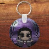 Cute Fun Gothic Fairy 1 Sleutelhanger (Voorkant)