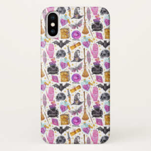 Cute Fun Halloween Pattern iPhone X Hoesje