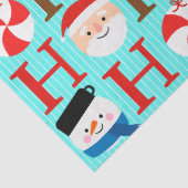 Cute Fun "Ho-Ho-Ho" Christmas Script Decoupage Tissuepapier (Detail)