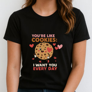 Cute Fun Kawaii Romantisch Coketaart Couple Cadeau T-shirt