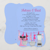 Cute Fun Kitchen Lingerie Bridal Shower Invitation Kaart (Voorkant / Achterkant)