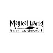 Cute Fun Magical Work Teacher Gift Zelfinktende Stempel (Design)