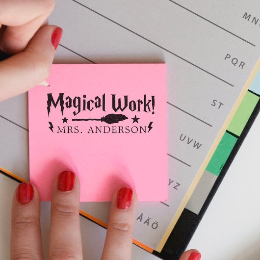 Cute Fun Magical Work Teacher Gift Zelfinktende Stempel