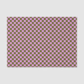 Cute Fun Modern Checkerboard Olive Lilac Geometric Tissuepapier (Voorkant)