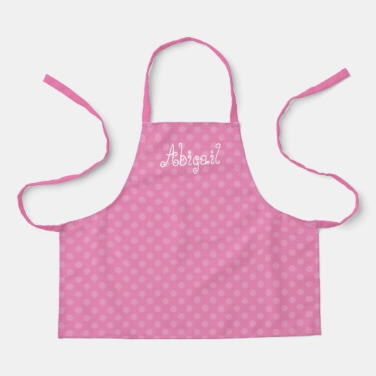 Cute Fun Personalised Pink Dot Pattern Schort (Voorkant)