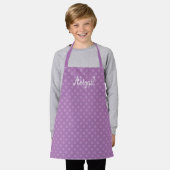 Cute Fun Personalized Lavender Polka Dot Pattern Schort (Gedragen)