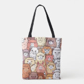 Cute Funny Alpacas Llama Pattern Personized Draagtas (Achterkant)