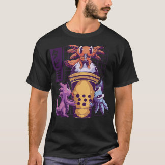 Cute Funny Aolotl Ijsje Japanse Anime  T-shirt