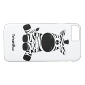 Cute & Funny Baby Zebra Cartoon personaliseren Case-Mate iPhone Case (Achterkant (Horizontaal))