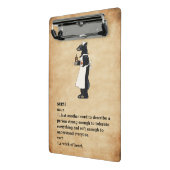 Cute & Funny  Background Nurse Mini Klembord (Angled2)