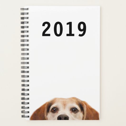 Cute Funny Beagle Dog Modern Trendy Planner (Voorkant)