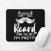 Cute Funny Beard Quote Gift For Bearded Men And Lo Muismat (Met muis)
