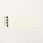  Cute Funny Black Cat Yogamat (Voorkant (horizontaal))