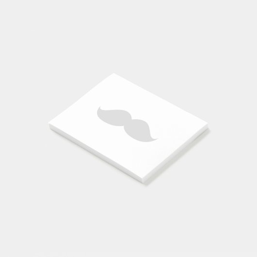 Cute Funny Black Mustache Post-it® Notes (Schuin)