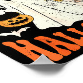 Cute Funny Boo Ghost Nurses Pappy Halloween Obgyn Poster (Hoek)