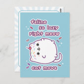 Cute Funny Cat Briefkaart (Voorkant / Achterkant)