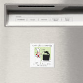 Cute Funny Catering Visitekaartje Magnet Magneet (Insitu (Vaatwasser))