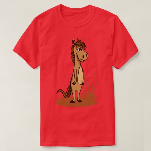 Cute Funny Cheval Graphique Tshirt Cheval Louveur (Design devant)