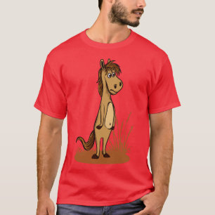 Cute Funny Cheval Graphique Tshirt Cheval Louveur 