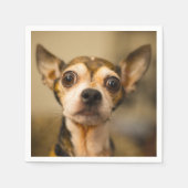 Cute & Funny Chihuahua Dog paper napkins Servetten (Voorkant)